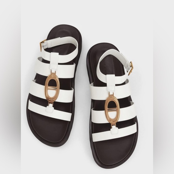 Charles & Keith chunky sandals - NEW - Picture 3 of 10